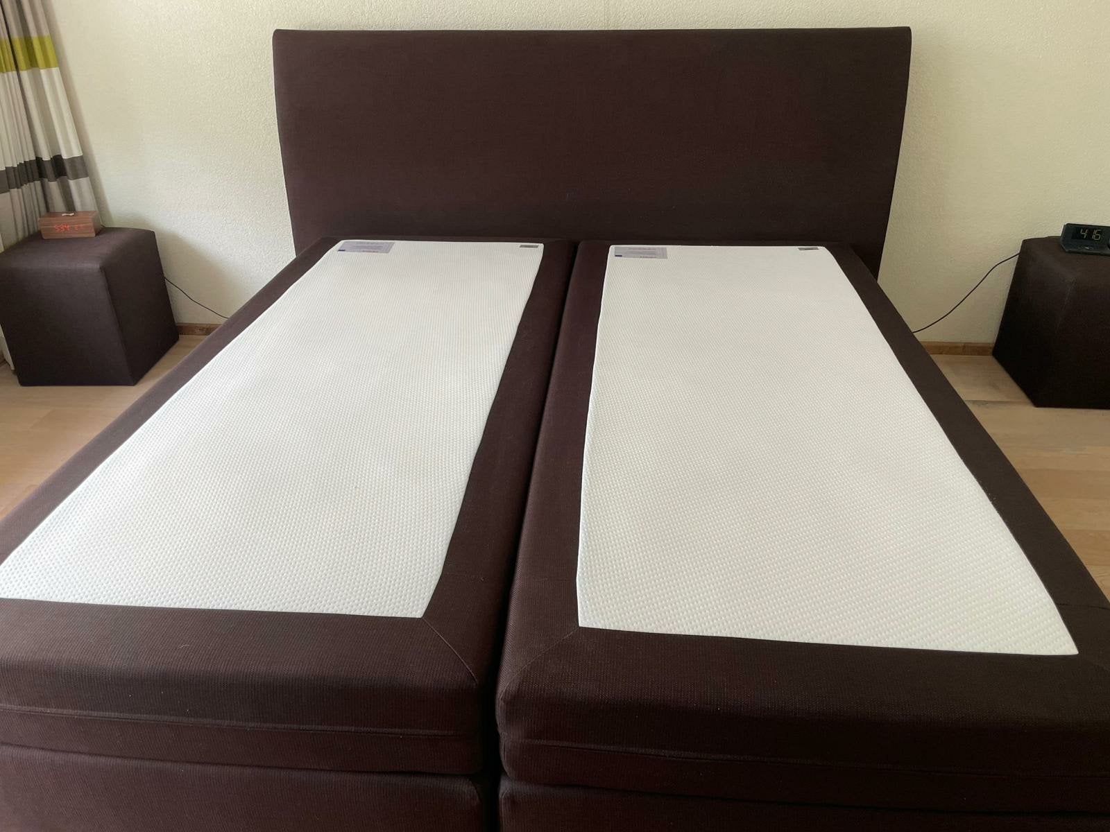 bezorging is mogelijk 180x200 inzgs complete boxspring bed, Tweepersoons, Ophalen of Verzenden, Zo goed als nieuw, 180 cm