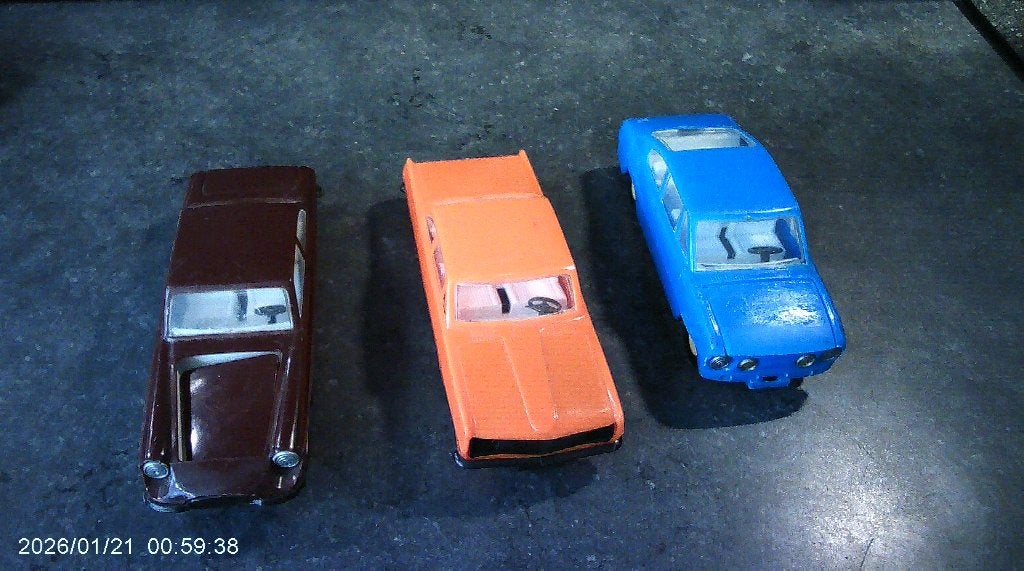 Kunststof Vintage Model Auto's Opel Skoda Ferrari, Overige merken, Gebruikt, Auto, Groter dan 1:32