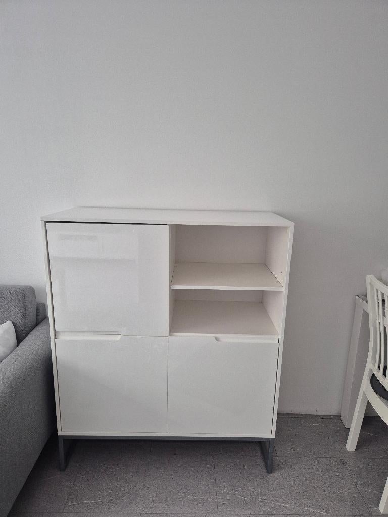 Dressoir wit hoogglans 100x120 (van jysk), Huis en Inrichting, Ophalen, 50 tot 100 cm, 25 tot 50 cm, Gebruikt