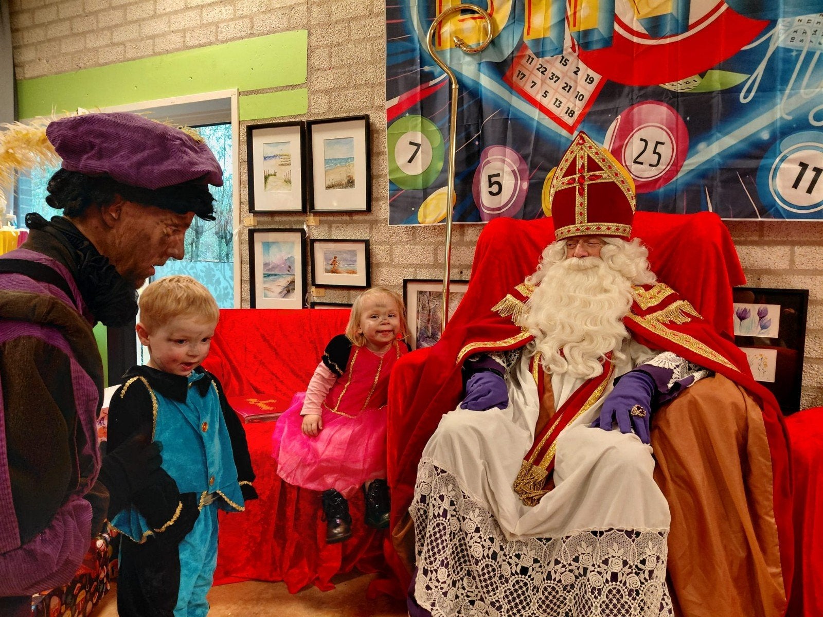 Sint en pieten op bezoek, Diversen, Ophalen of Verzenden, Gebruikt