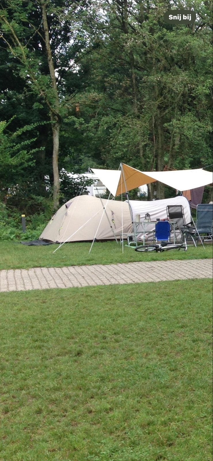 Tunnel plus tent voor kamperen, Ophalen, Gebruikt, Tot en met 3
