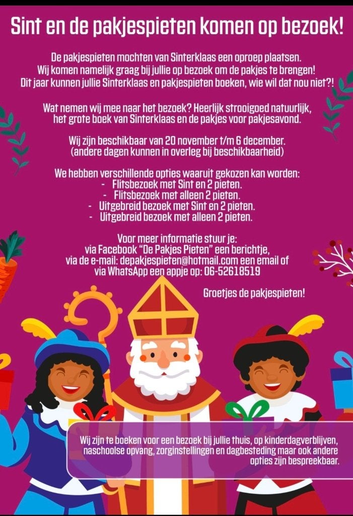 Sinterklaas met pieten of alleen pieten, Ophalen of Verzenden, Nieuw