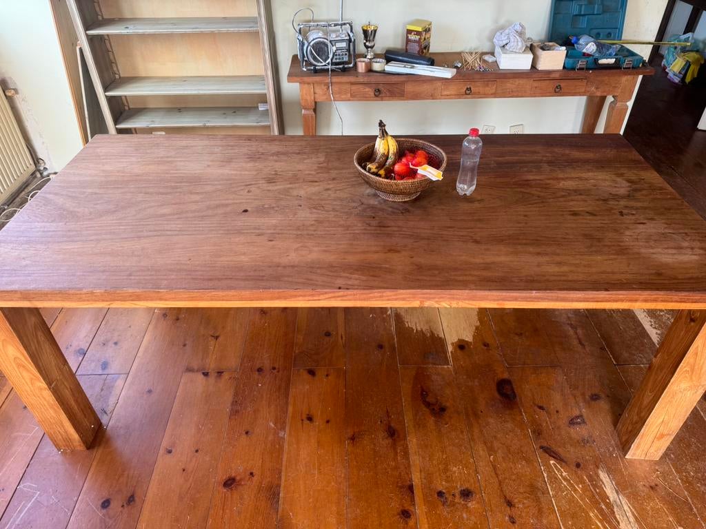 Mooie eettafel, Ophalen, 200 cm of meer, 50 tot 100 cm, Zo goed als nieuw
