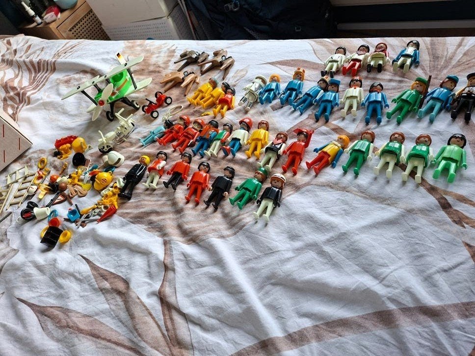 playmobil figuren, vliegtuig motor en kart, Ophalen, Gebruikt, Losse onderdelen, Voertuig