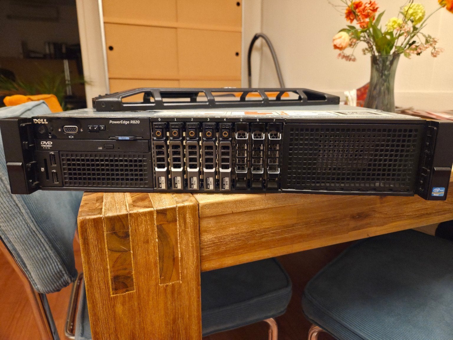 Dell PowerEdge R820 – 4x Xeon 32 core total – 128GB ECC RAM, Ophalen, Gebruikt, 2 tot 3 Ghz, 1tb