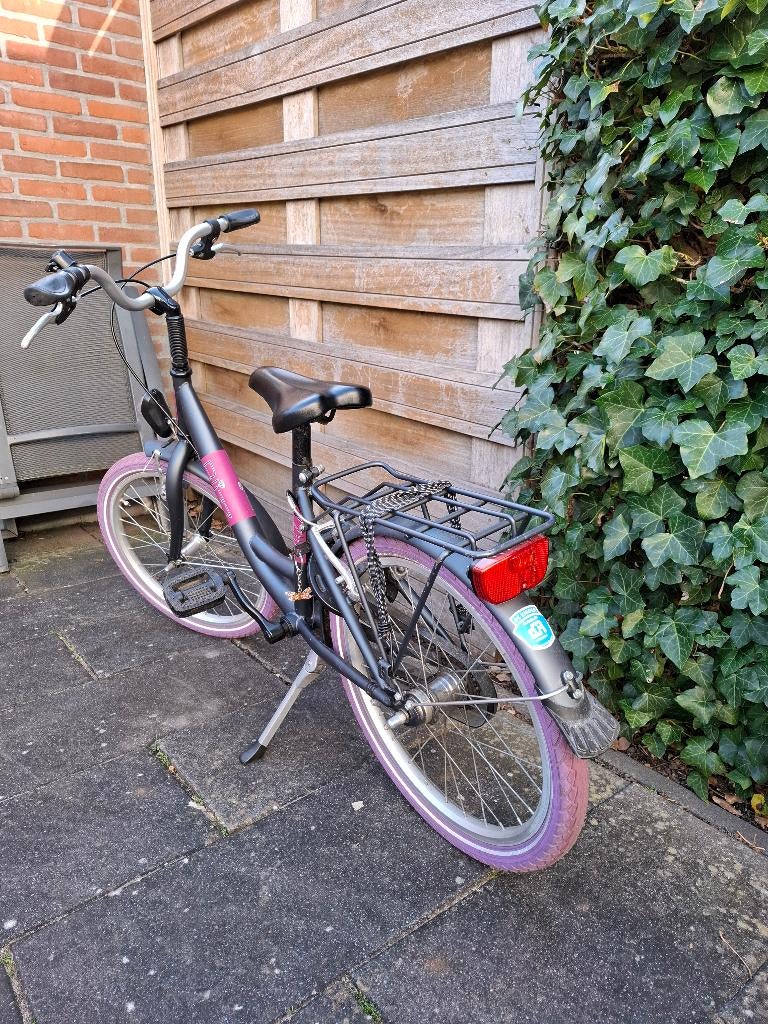 Meisjesfiets 20 inch, Fietsen en Brommers, Terugtraprem, Gebruikt, Handrem, 20 inch