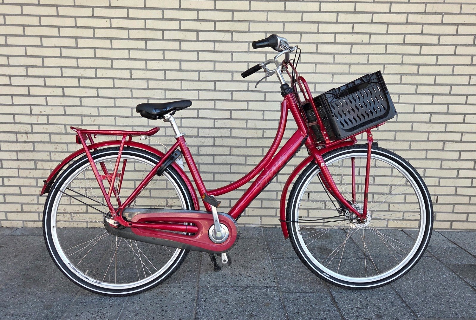 Batavus Diva 7 Versnellingen Ferrari Rood, Fietsen en Brommers, Fietsen | Dames | Damesfietsen, Ophalen, Gebruikt, Versnellingen