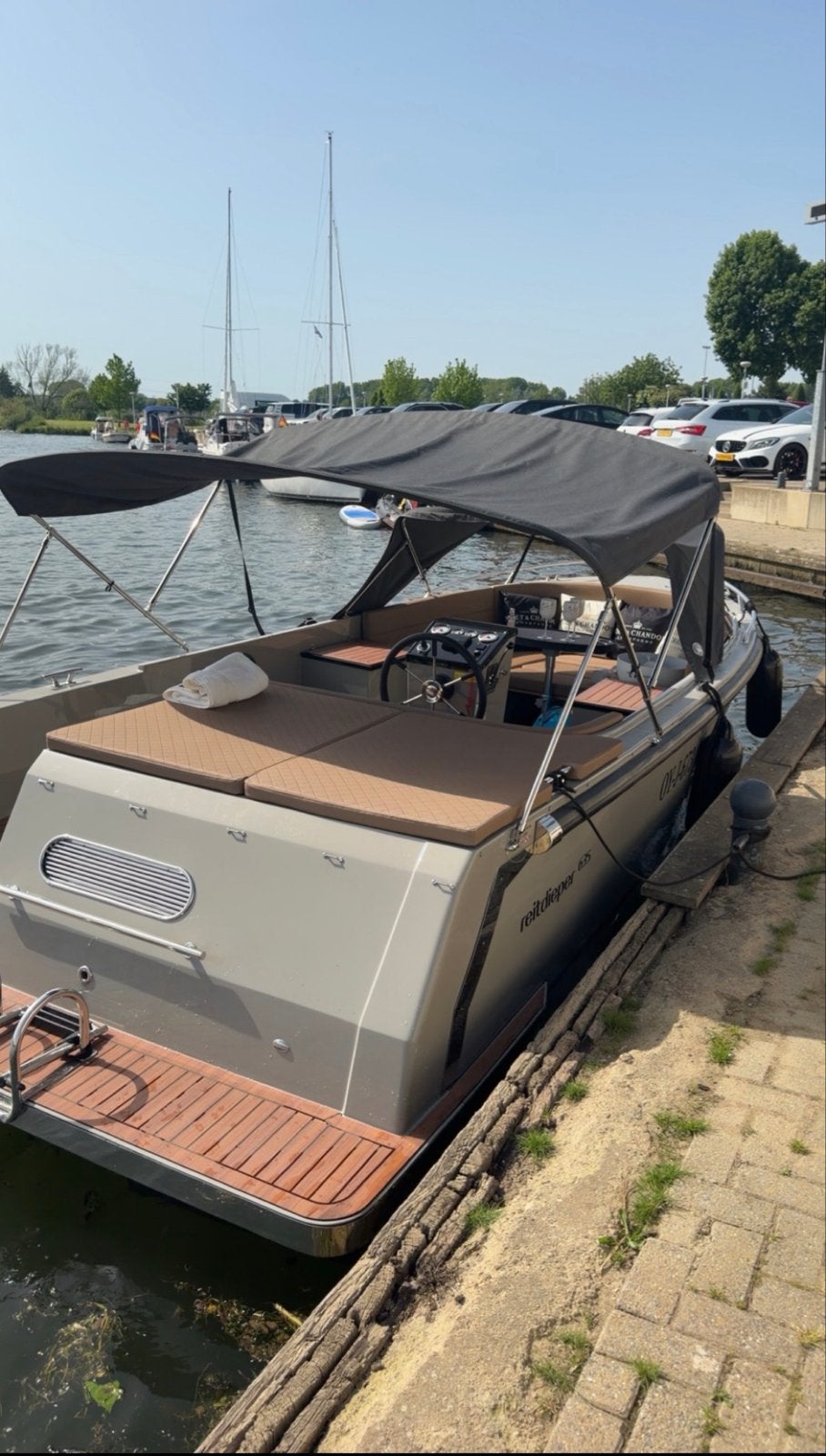 Reitdieper 635 met 100 pk motor en trailer - Zo goed als nie, Ophalen, Zo goed als nieuw, Buitenboordmotor, Trailer