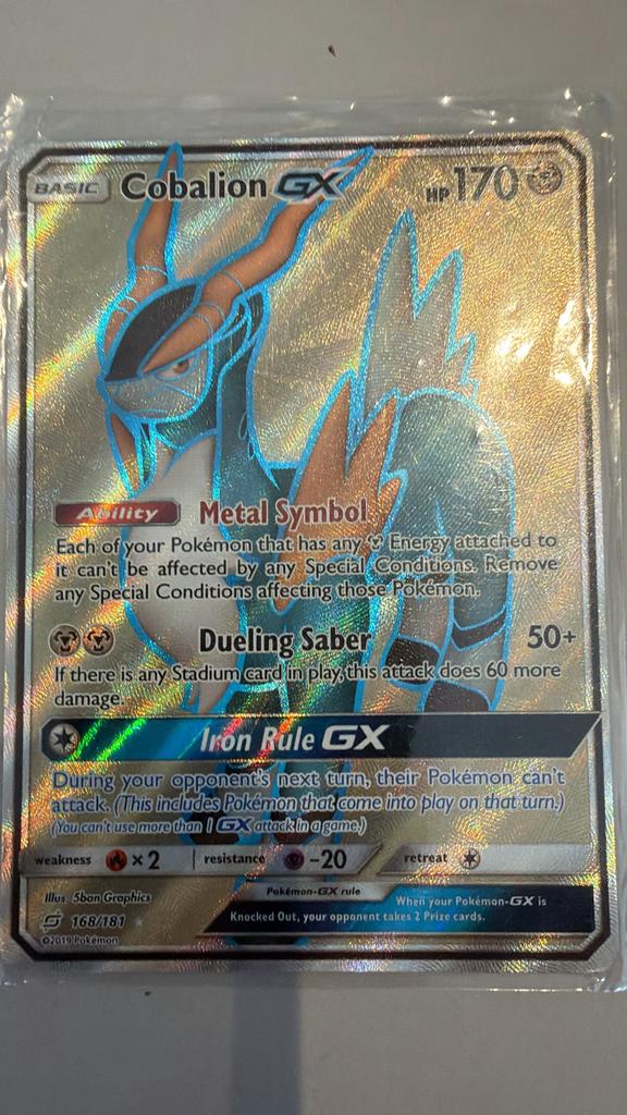 Pokemonkaart: Cobalion GX, Tapu Koko, Charizard, Ophalen of Verzenden, Zo goed als nieuw, Meerdere kaarten, Foil