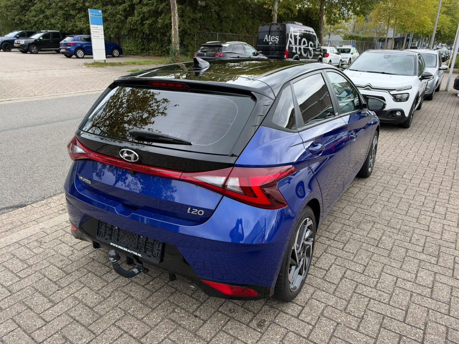 Hyundai I20 1.0 T-GDI Premium Automaat, Navi, Camera, 1ste e, Auto's, Dealer onderhouden, Gebruikt, Blauw, 100 pk