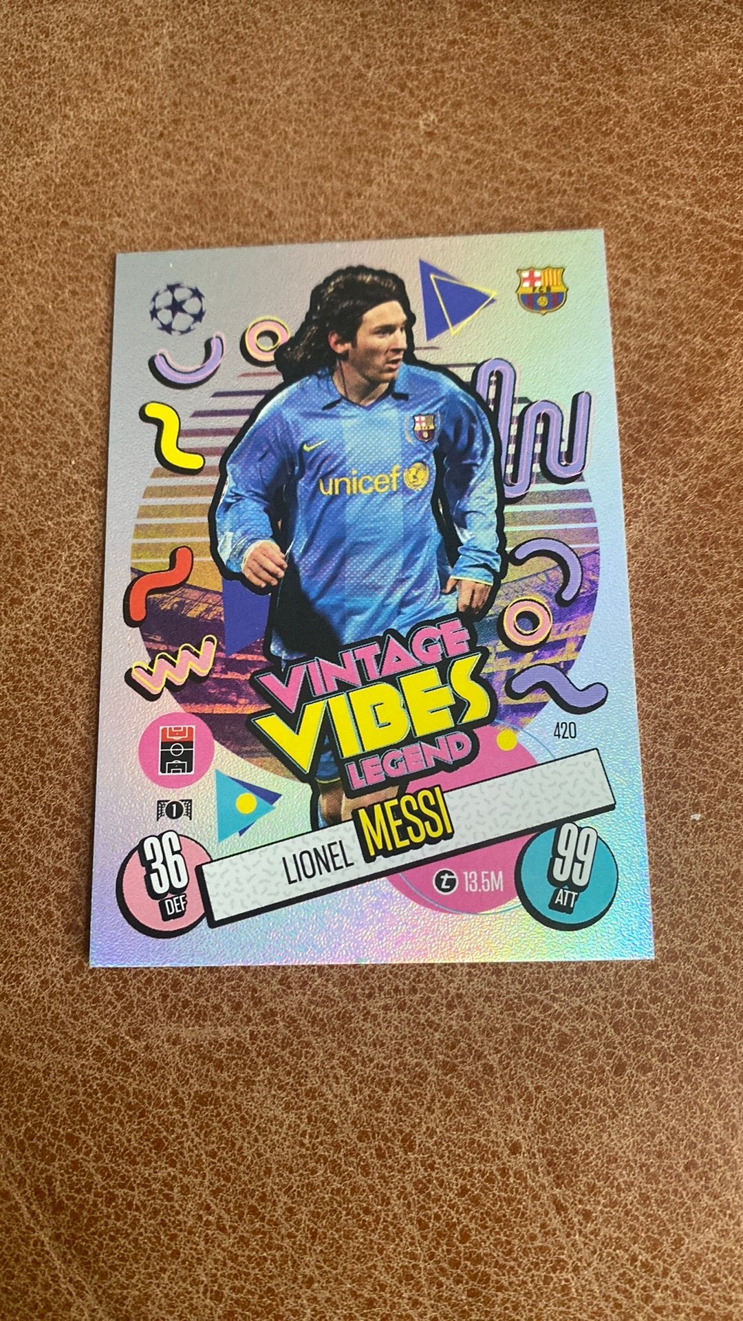 Loinel messi vintage vibes legend, Verzenden, Zo goed als nieuw, Plaatje