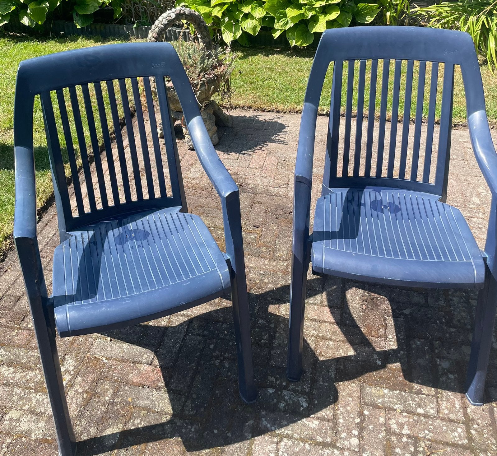 Prachtige Hartman club 2 stuks tuinstoelen, Ophalen, Zo goed als nieuw, Kunststof, Stapelbaar