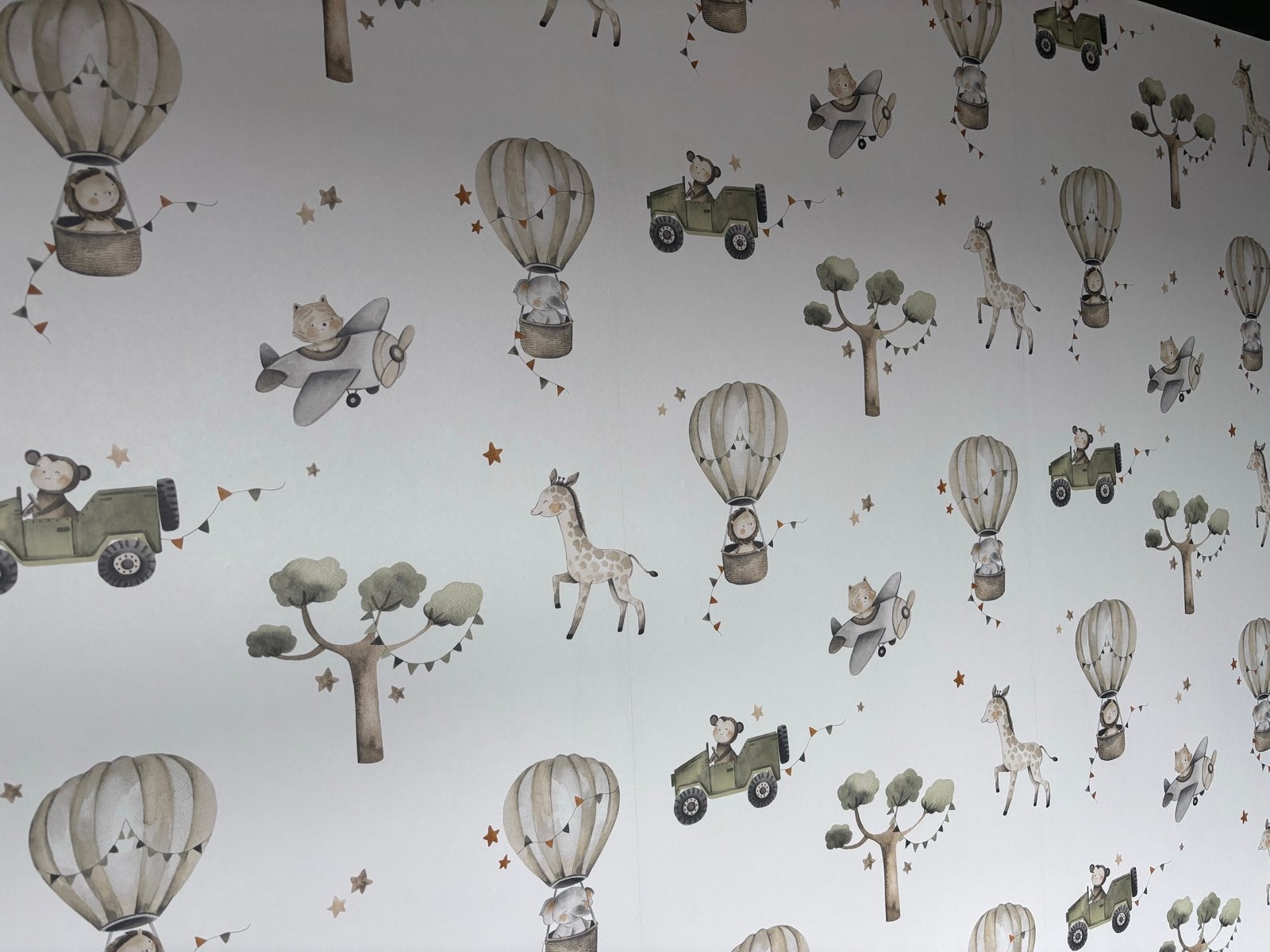 Nieuw Kinderbehang Vliesbehang Safari Dieren Home Style, Ophalen of Verzenden, Overige stijlen, Dieren, Overige merken