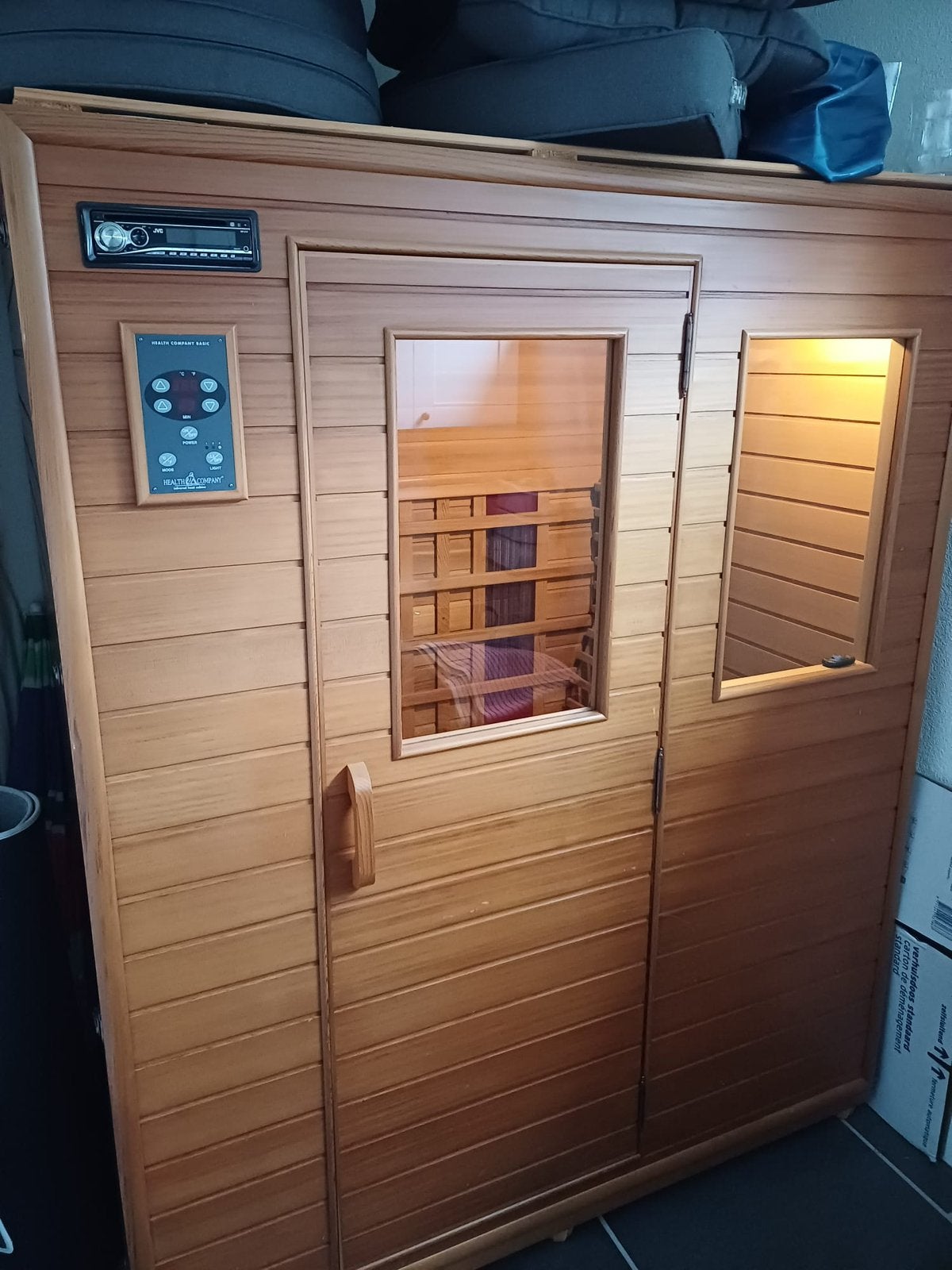 Health Company infrarood sauna, Sport en Fitness, Sauna, Ophalen, Zo goed als nieuw, Complete sauna