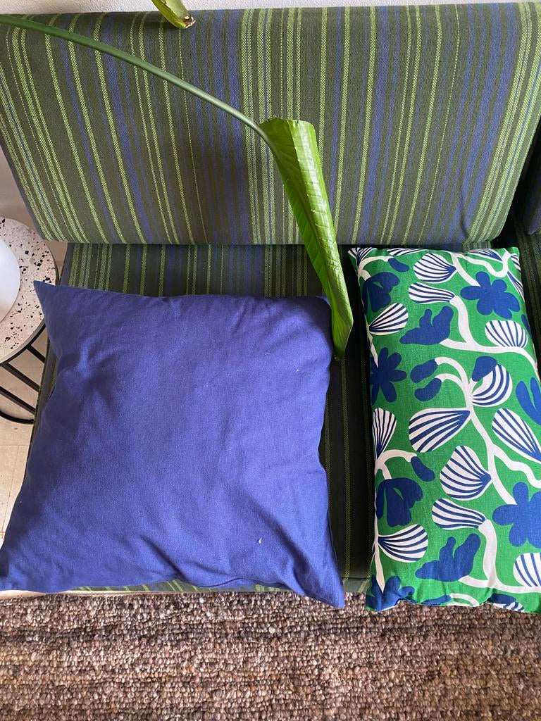 IKEA Kussens, Huis en Inrichting, Woonaccessoires | Kussens, Ophalen of Verzenden, Zo goed als nieuw, Blauw, Vierkant