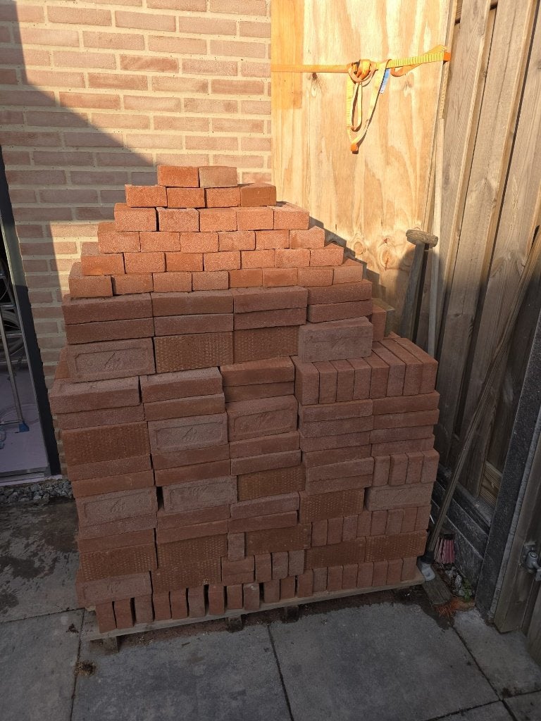 Bakstenen (630 stuks) Wienerberger Roodbruin, Ophalen, Nieuw