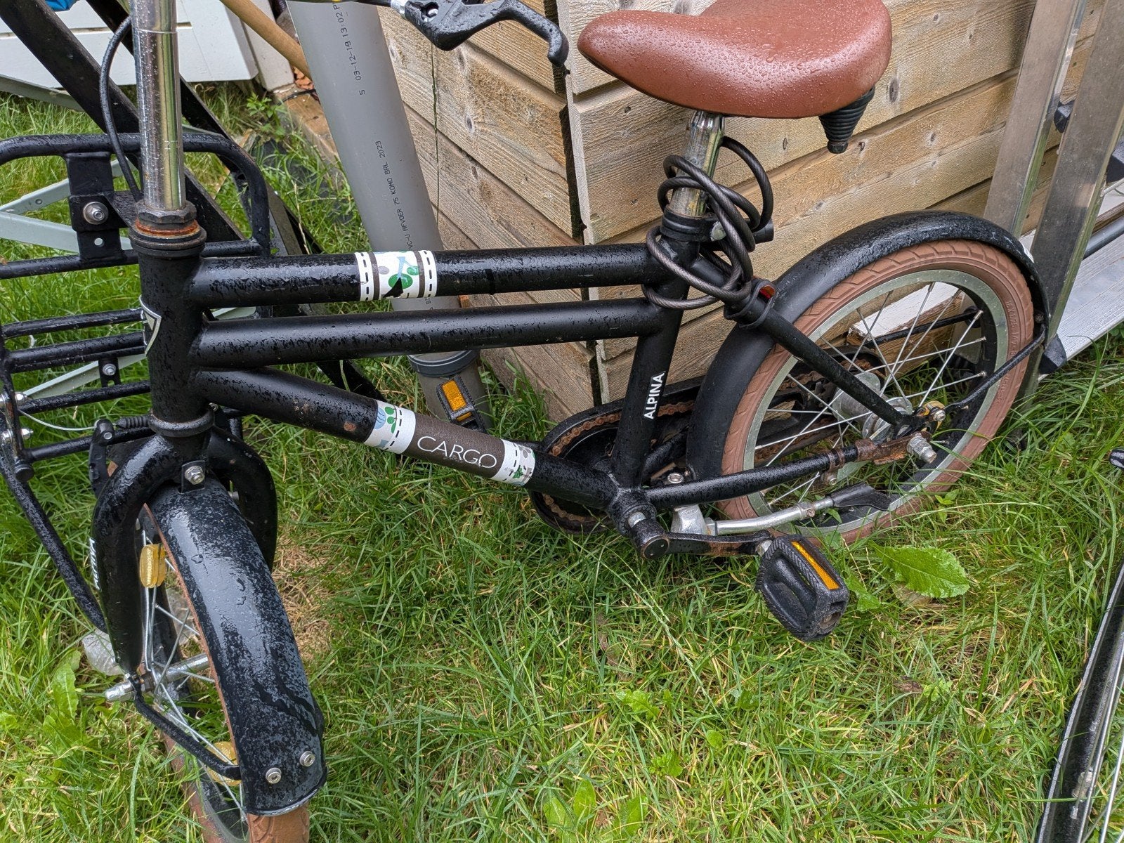 Alpina Cargo kinderfiets met voordrager, 16 inch, Fietsen en Brommers, Fietsen | Kinderfietsjes, Ophalen, Terugtraprem, Gebruikt