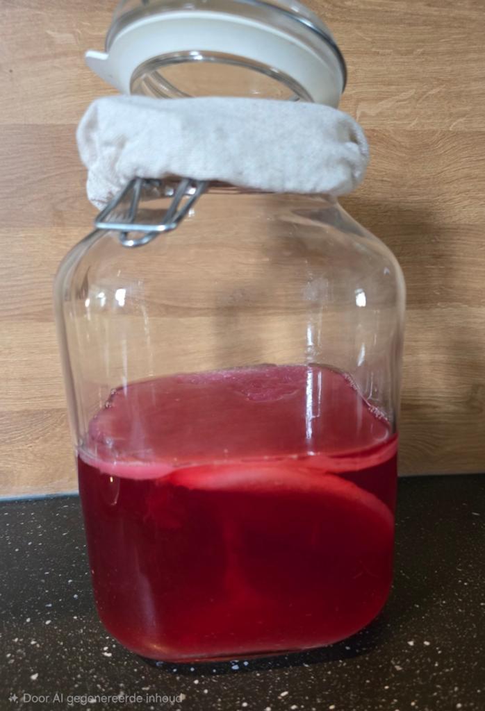 Actieve Scoby hibiscus met startersvloeistof, Ophalen of Verzenden
