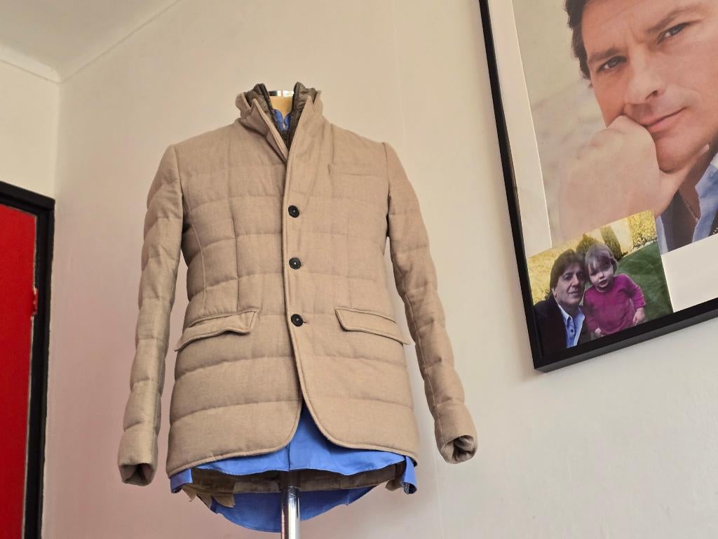 HERNO Heren jas met Beige kleur maat 48, Herno, Beige, Zo goed als nieuw, Verzenden