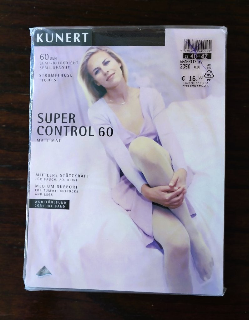 Kunert Super Support Panty, Graphit, 60 Denier, Maat 40-42, Nieuw, Maat 40/42 (M), Ophalen of Verzenden, Kunert