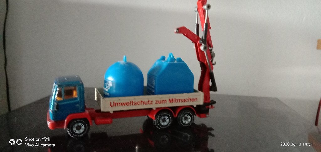 Siku Mercedes recycling truck, Ophalen of Verzenden, Zo goed als nieuw, Bus of Vrachtwagen