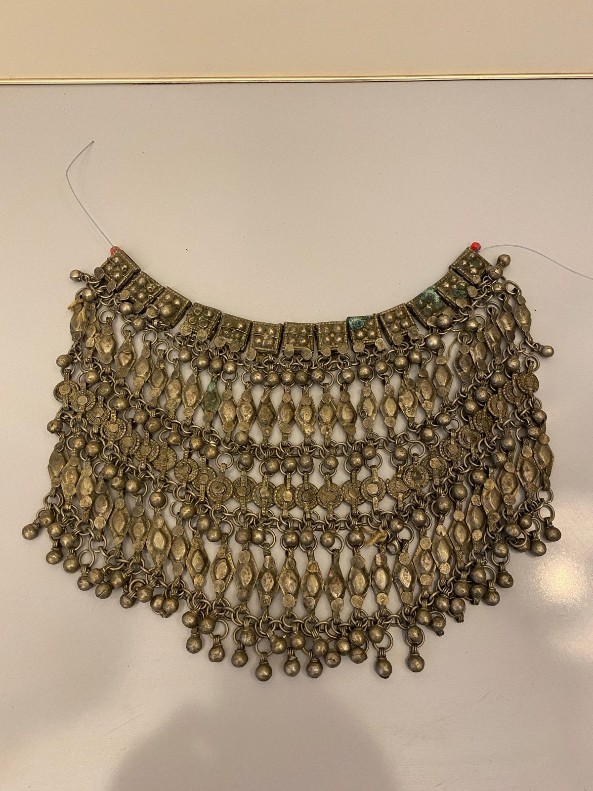 Berber Noord-Afrikaanse Huwelijks Halsketting, Sieraden, Tassen en Uiterlijk, Kettingen, Gebruikt, Overige materialen, Goud, Ophalen of Verzenden