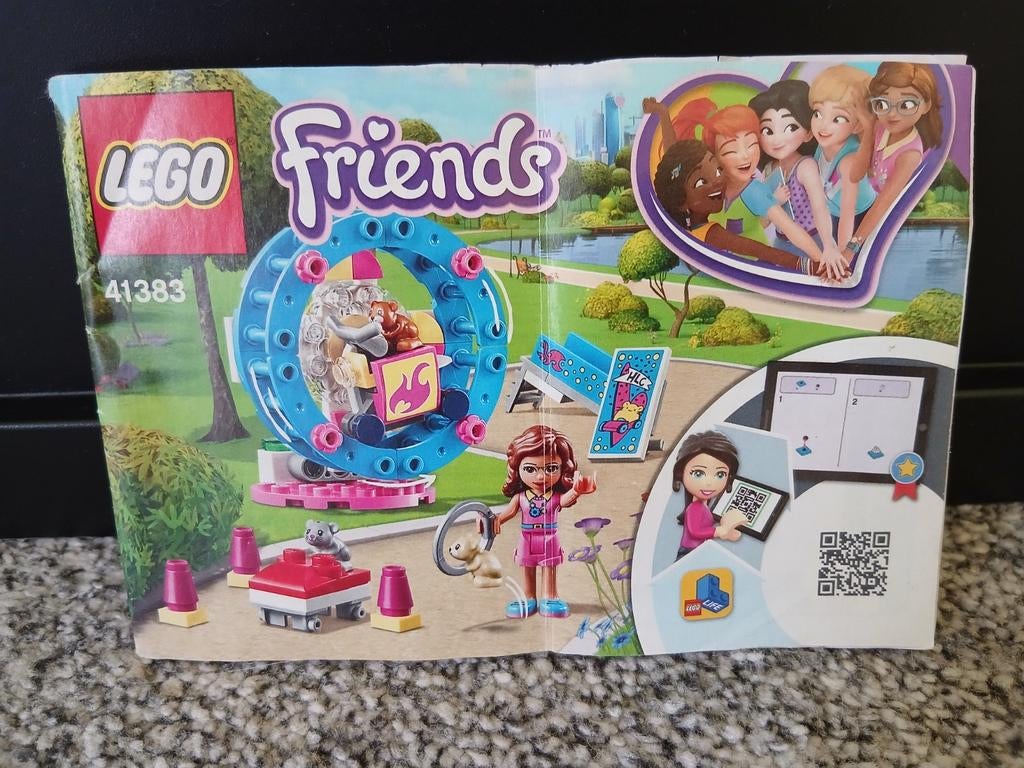 Lego Friends Hamster Speeltuin 41383, Overige thema's, Lego, Ophalen of Verzenden, Zo goed als nieuw