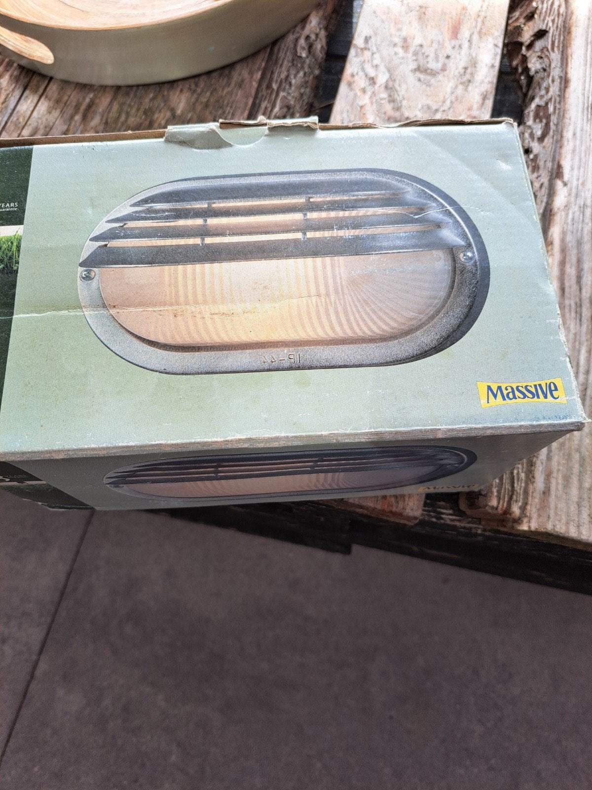 Massive Buitenlamp Ovaal - Nieuw in Doos, Tuin en Terras, Ophalen, Overige materialen, Minder dan 50 watt, Wandlamp