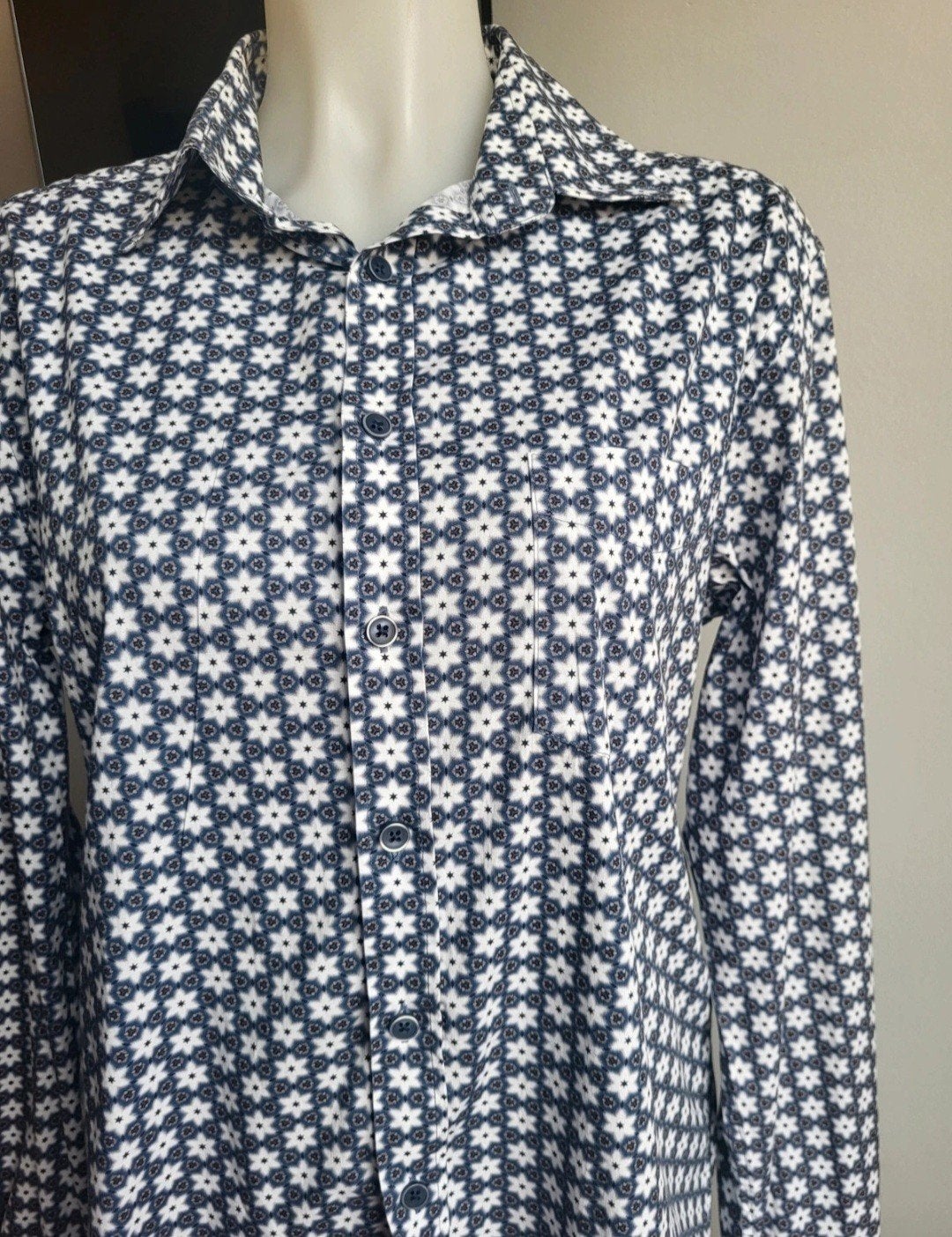 State of Art Luxe Heren Overhemd met Print - Maat M, State of Art, Meerkleurig, Nieuw, Halswijdte 39/40 (M)