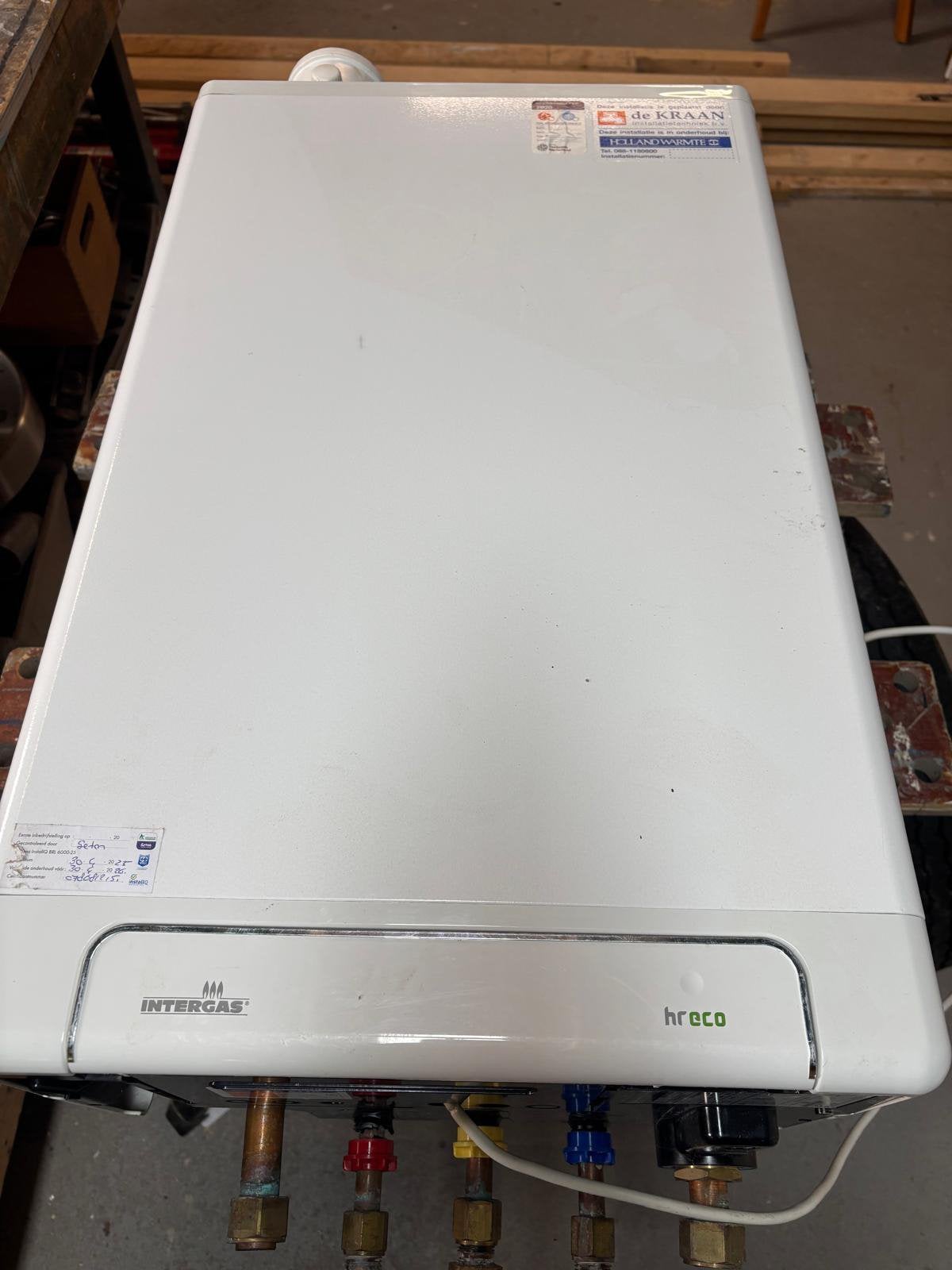 Intergas Kombi Kompakt HReco 36 - CW5 - bj2017 - CV ketel, Ophalen, 30 tot 80 cm, Gebruikt, Hoog rendement (Hr)