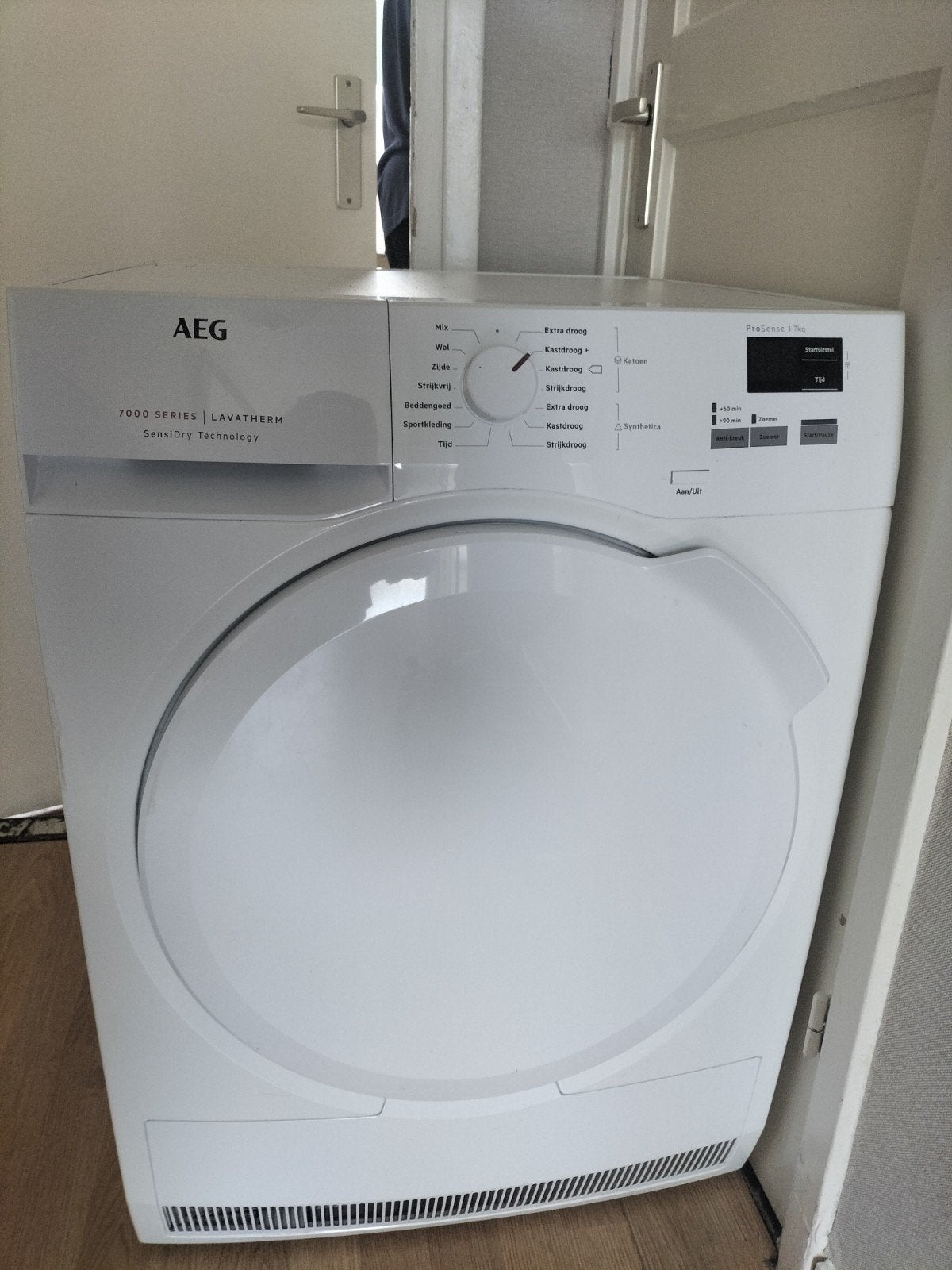 AEG Lavatherm 7000 Series SensiDry warmtepompdroger, Ophalen, 6 tot 8 kg, Anti-kreukfase, Zo goed als nieuw