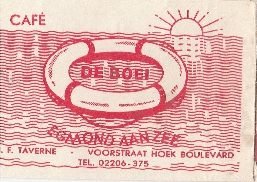 De Boei Voorstraat hoek Boulevard Egmond aan Zee - H Taverne, Ophalen of Verzenden