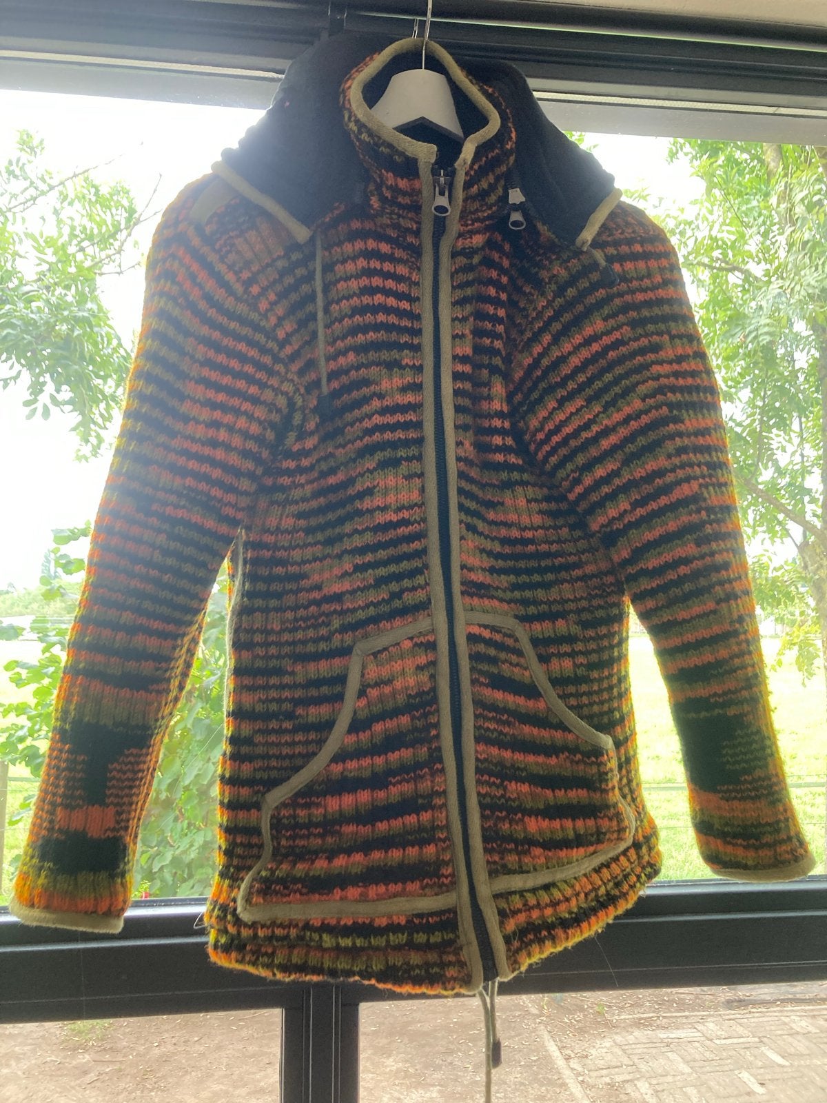 Wollen vest met fleece voering - Famous Painters Wear, Ophalen of Verzenden, Gedragen, Maat 36 (S), Oranje