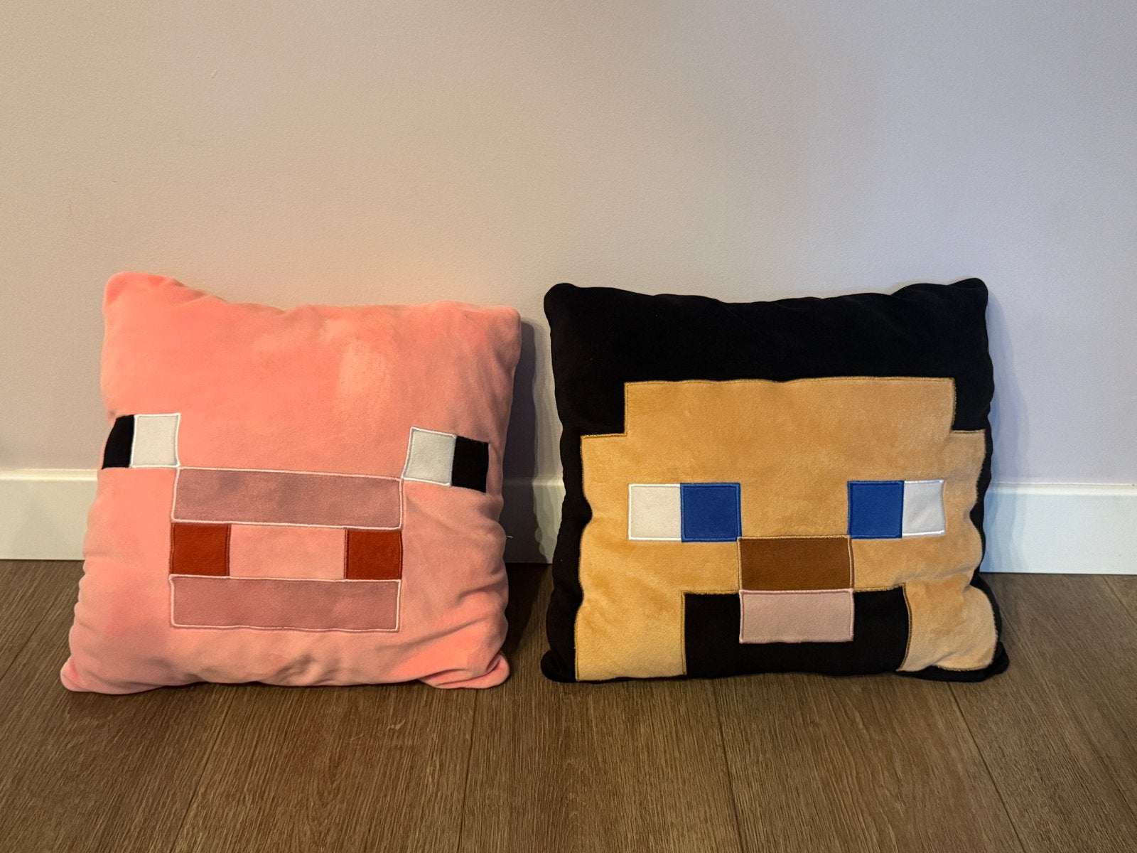 Minecraft kussen Steve en varken, Ophalen of Verzenden, Zo goed als nieuw