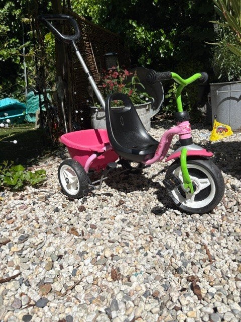 puky driewieler met duwstang vanaf 2 jaar. Roze, Ophalen, Duwstang