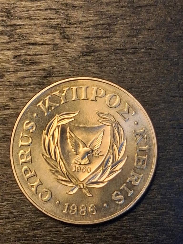 1 pond 1986 Cyprus, Ophalen of Verzenden, Overige landen