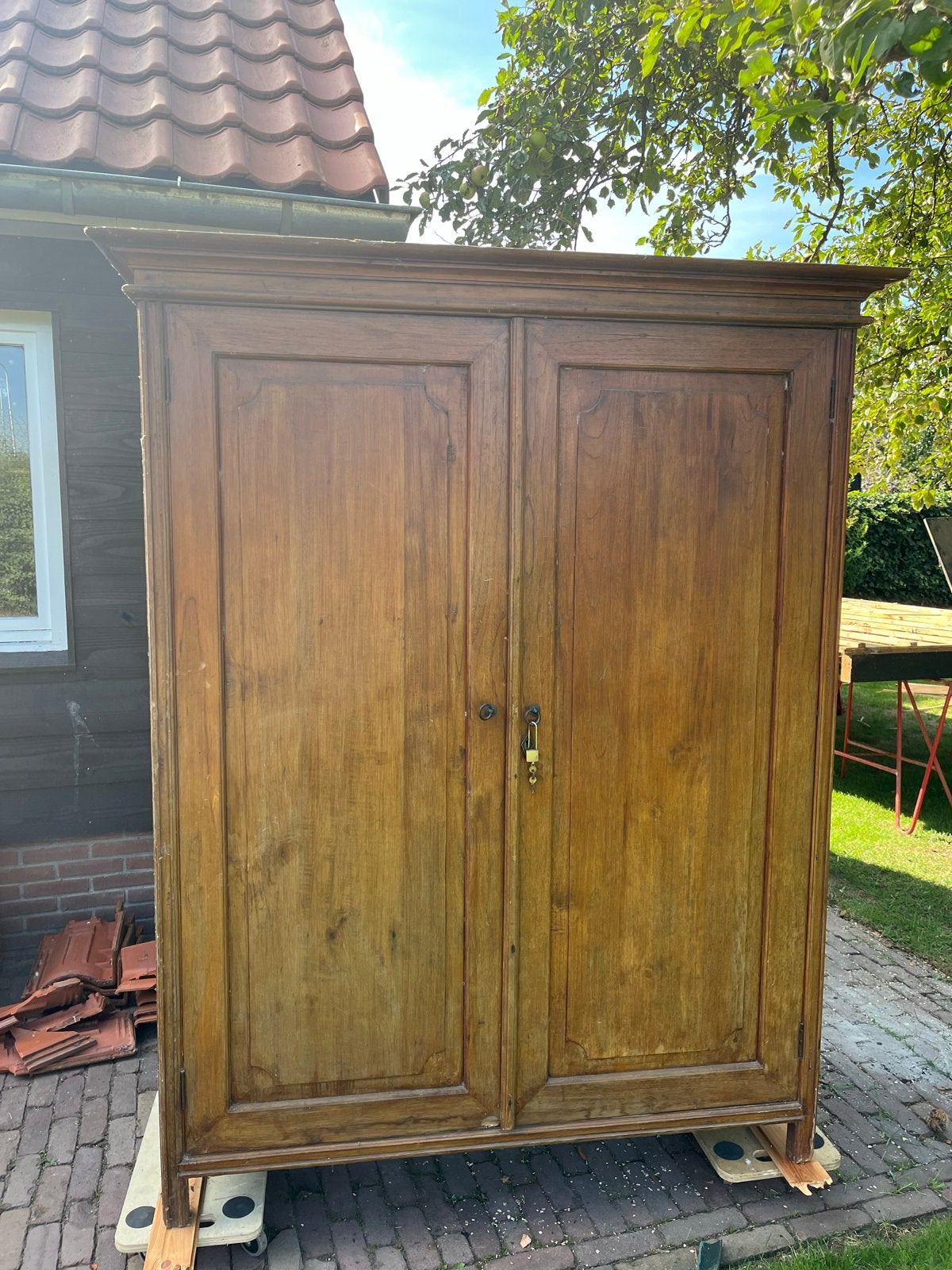 Massief eiken kast - 190x140x60 cm, Ophalen