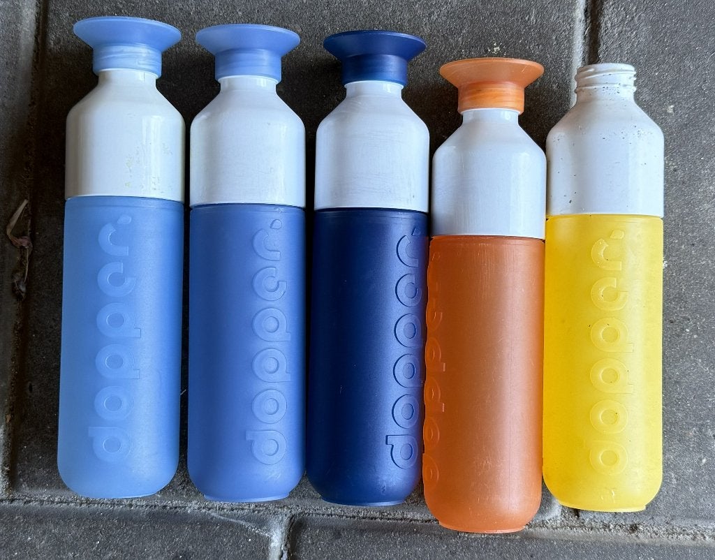 5x Dopper drinkfles, Sport en Fitness, Ophalen of Verzenden, Gebruikt