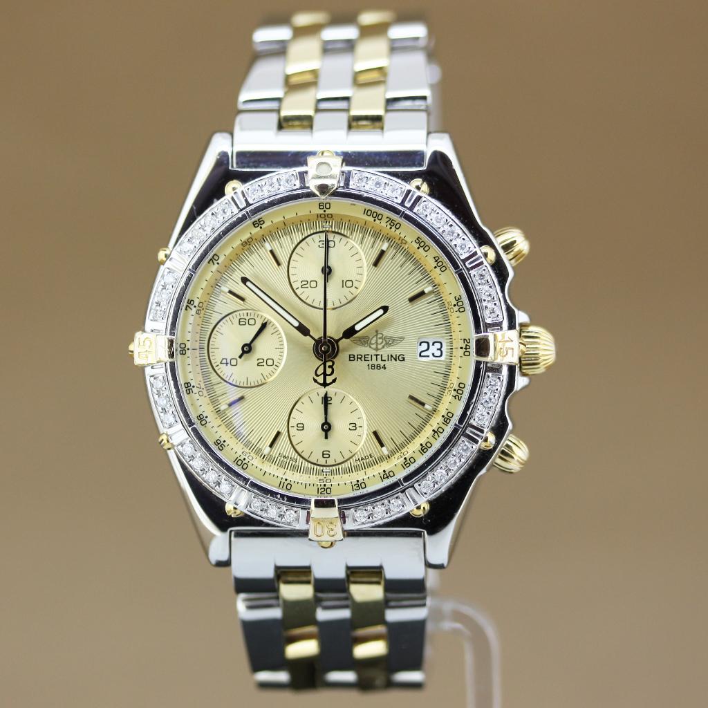 Breitling Chronomat D13048 Diamant, Staal, Gebruikt, Breitling, Polshorloge