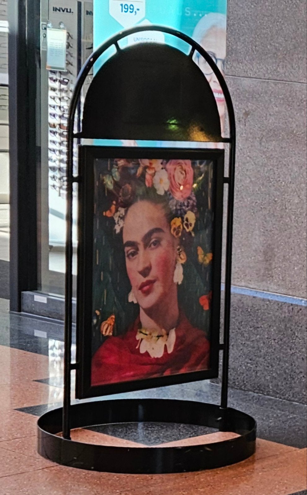 A1 Stoepbord met Frida Kahlo Poster, Verzamelen, Ophalen