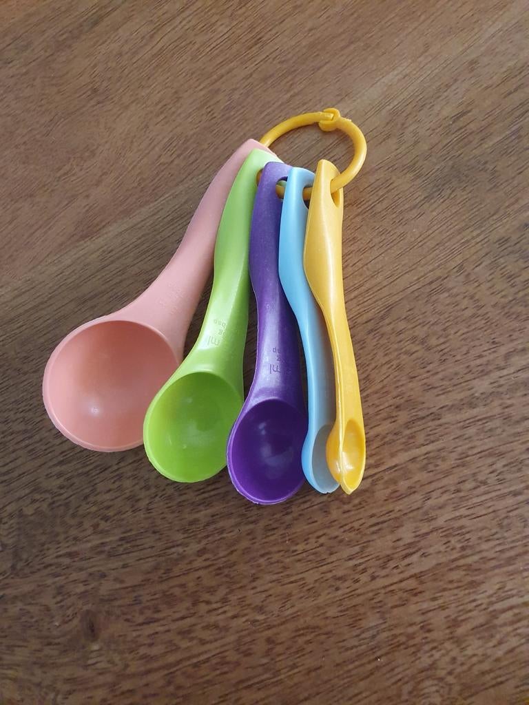 Nieuwe set van 5 gekleurde maatlepels, Ophalen of Verzenden, Nieuw
