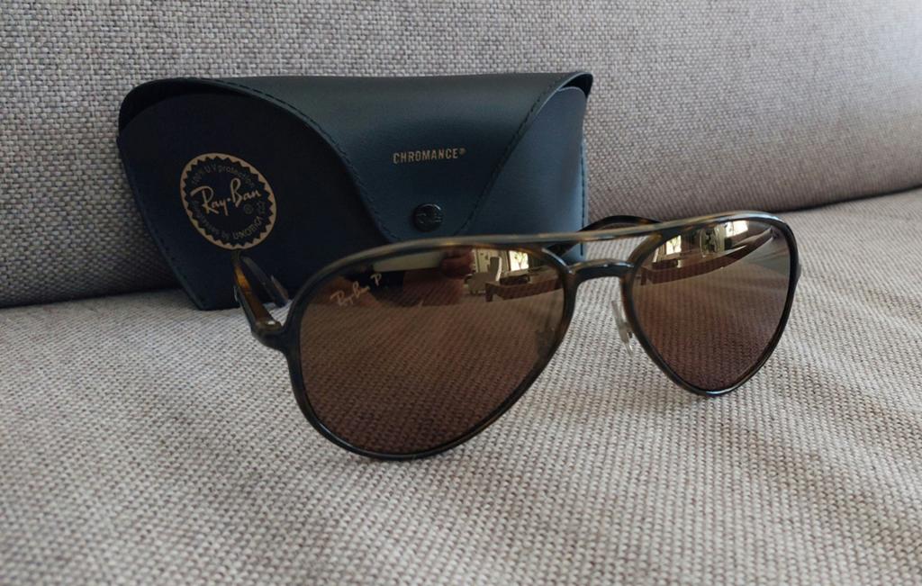 Ray-Ban RB4320-CH Chromance Zonnebril, Zonnebril, Bruin, Ophalen of Verzenden, Zo goed als nieuw