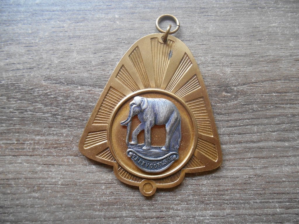 Medaille Trekvogels '63 met olifant erop, Ophalen of Verzenden, Overige materialen, Nederland