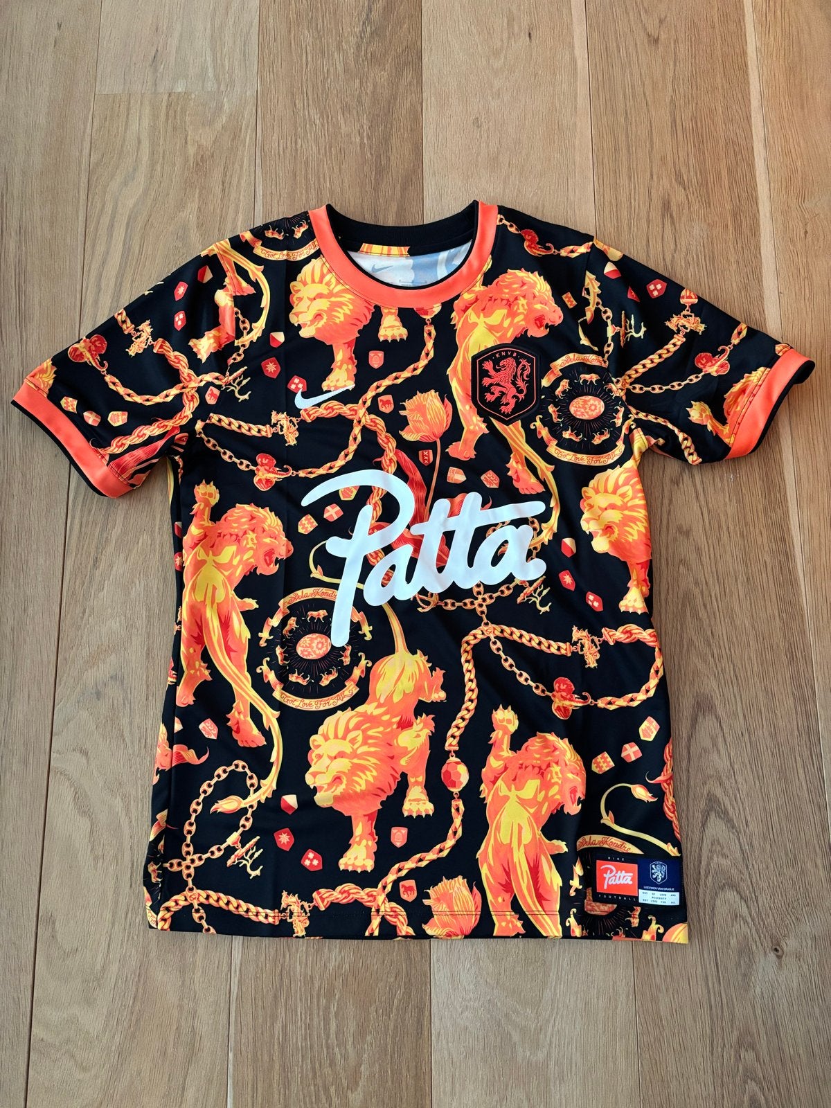 Patta x Nike x KNVB Pre-Match Jersey (Maat M, incl Tag), Ophalen, Maat 48/50 (M), Zwart, Nieuw