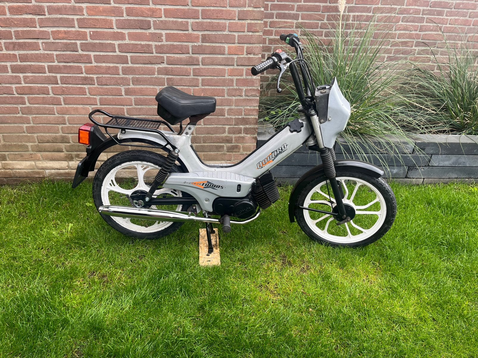 Tomos elektrische start blauw kenteken, Fietsen en Brommers, Brommers | Tomos, Ophalen, Gebruikt