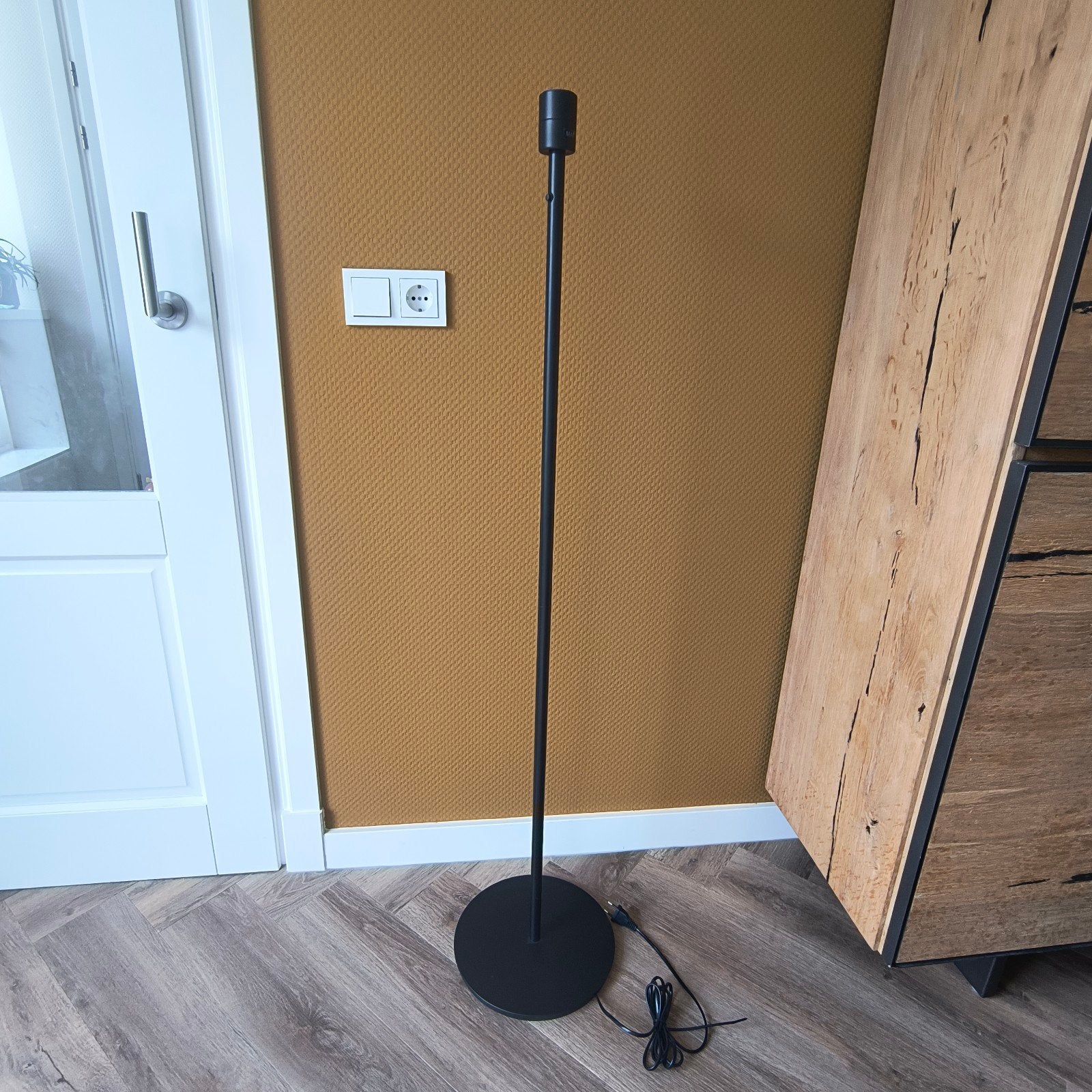 IKEA Lampenvoet - Zwart, 131cm hoog, Ophalen, Gebruikt, Metaal, 100 tot 150 cm