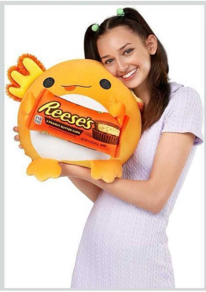 Zachte Snackles Axolotl Reese's Knuffel 45 cm, Ophalen of Verzenden, Zo goed als nieuw, Overige typen