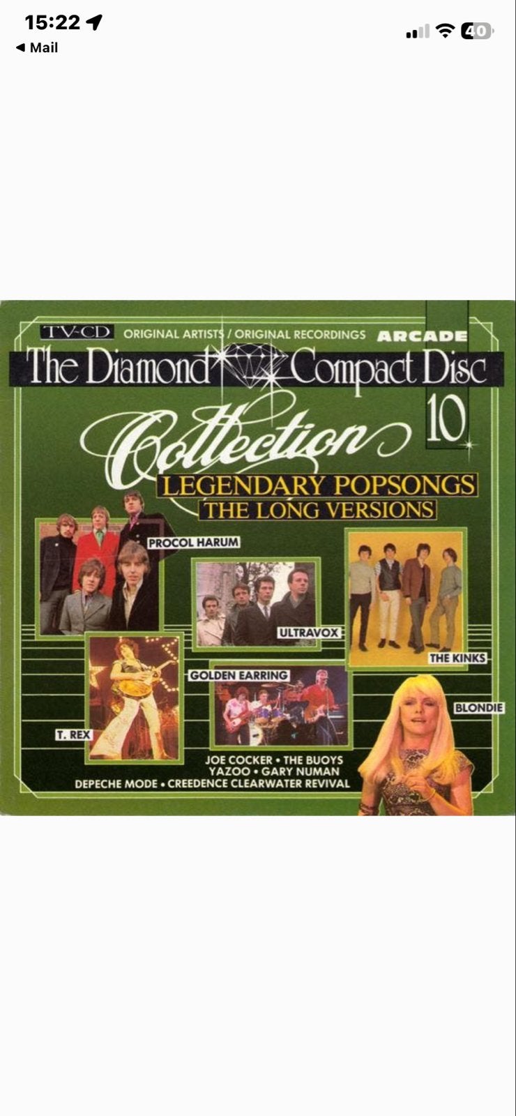The Diamond Collection 10 - Legendary Popsongs (CD), Ophalen of Verzenden, Gebruikt, Pop, Verzamelalbum
