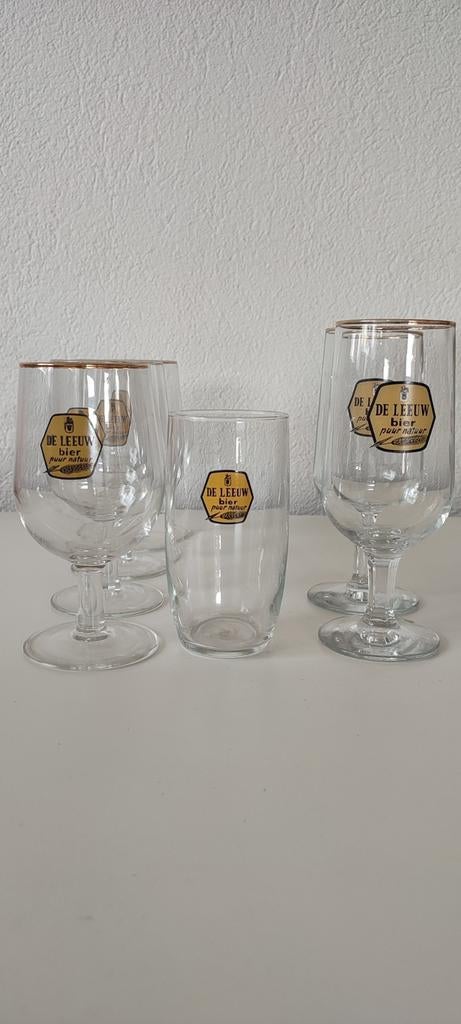 Leeuw bier glazen #4, Ophalen of Verzenden, Gebruikt, Glas of Glazen, Leeuw