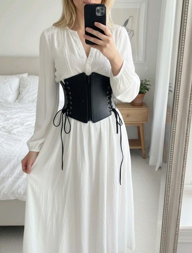 SCARLET DARKNESS Steampunk Korsetriem voor Dames, Kleding | Dames, Tops, Ophalen of Verzenden, Nieuw, Zwart, Zonder mouw